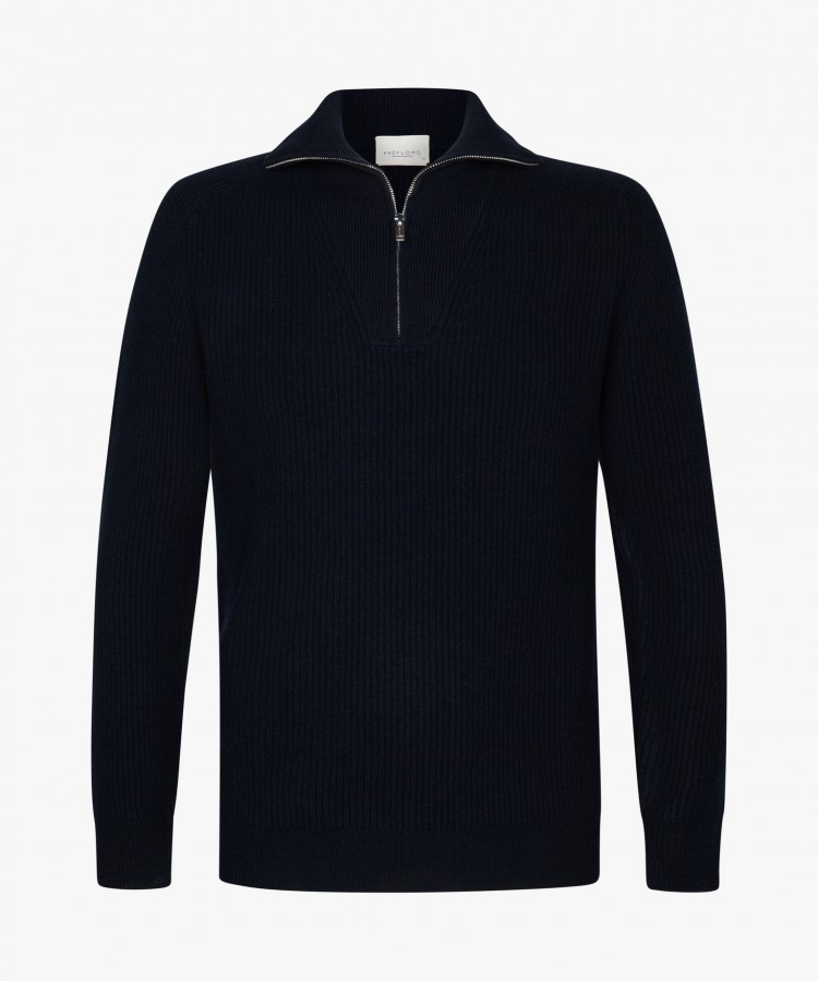 Afbeelding van PPWJ30025D P Heren Half Zip Trui - PROFUOMO
